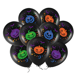 Balony Halloween Dynie,12cali, 9szt. mix