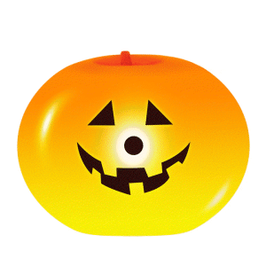 Balon Świecąca dynia Halloween 25cm 3szt.