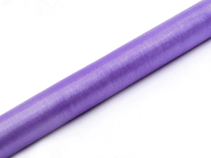 Organza Gładka, liliowy, 0,36 x 9m