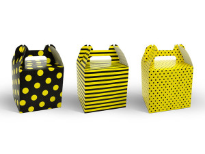 Pudełka na słodycze pszczółki