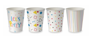Kubek papierowy 250ml/50szt. PARTY MIX