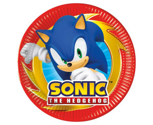 Talerzyki papierowe SONIC, 20 cm, 8 szt. (plastic-free)