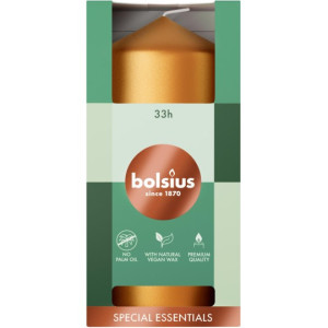 Świeca pieńkowa Metaliczna Złota120x58mm