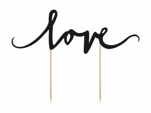 Topper LOVE - czarny