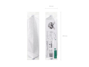 Kokarda dekoracyjna DIY, srebrny 30 cm