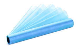 Organza błękit 0.36x9m