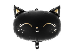 Balon foliowy Kotek czarny, 48x36cm