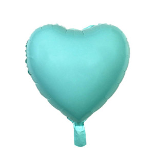 Balon Serce niebieskie MATOWE 45cm