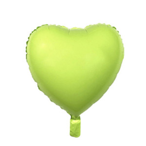 Balon Serce zielone MATOWE 45cm