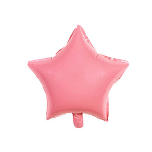 Balon GWIAZDA czerwona MATOWA 45cm