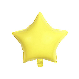 Balon GWIAZDA żółta MATOWA 45cm