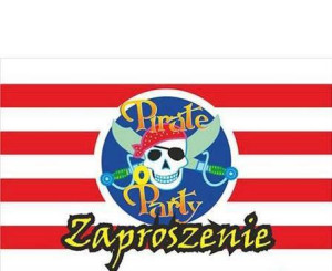 Zaproszenia urodzinowe Piraci