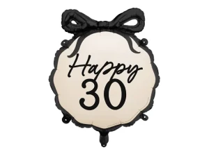 Balon foliowy pastylka Happy trzydziestka ''30'' 47,5x45 cm