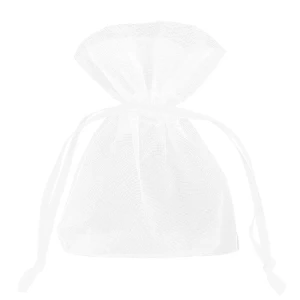Woreczki z organzy białe duże 10 szt.