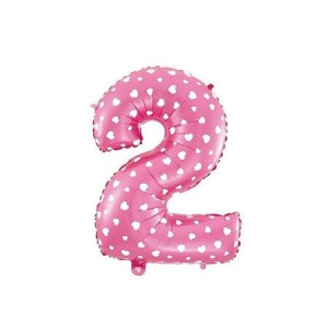 Balon różowy 2 18''