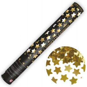 Tuba z gwiazdkami, złoty, 40cm