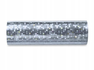 Serpentyny srebro holograficzne 3,8m