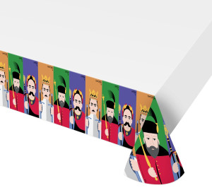 Obrus KRÓLEWSKA IMPREZA, rozm. 132x182 cm