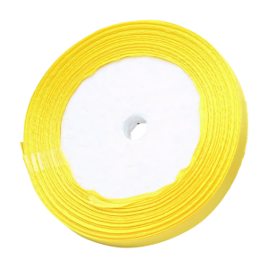 Tasiemka satynowa żółta 10mm x 22m