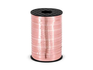 Wstążka plastikowa różowe złoto 5mm/225m