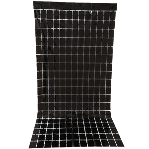 KURTYNA dekoracyjna PANELOWA Foliowa Czarna black 100x200 cm