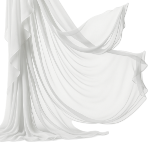 Zasłona DRAPERIA dekoracyjna szyfonowa BIAŁA 75 x 600 cm