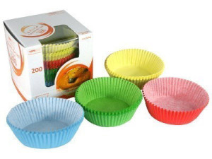 Foremki do ciast KOLOROWE 70x20mm 200szt