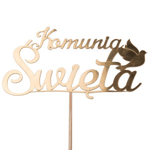 TOPPER KOMUNIA ŚWIĘTA Z GOŁĄBKIEM