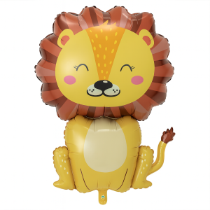 Balon foliowy Lew – Zwierzęta Safari – 69,5 x 101 cm