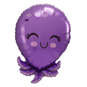 Balon foliowy Ośmiornica – Morskie Zwierzęta – 60 x 38 cm
