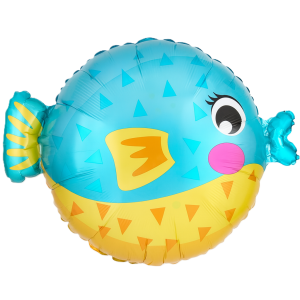Balon foliowy Rybka rozdymka – Morskie Zwierzęta – 55 x 43 cm