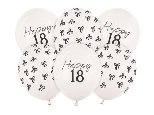 Balony 30 cm, 18, Pastel Off-white 6 szt