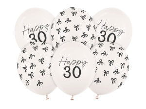 Balony 30 cm, 30, Pastel Off-white 6 szt