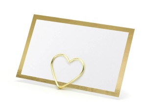 Wizytówki na stół -ramka, złoty, 10szt.