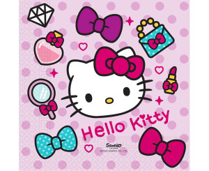 Serwetki papierowe HELLO KITTY, 33x33 cm, 8 szt.
