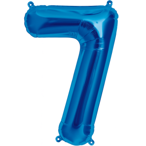Balon foliowy CYFRA 7 Niebieska 100cm