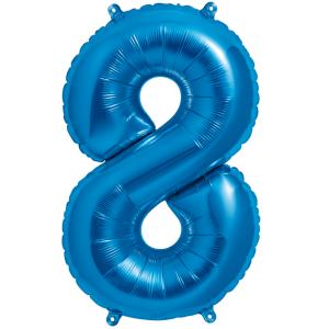 Balon foliowy CYFRA 8 Niebieska 100cm