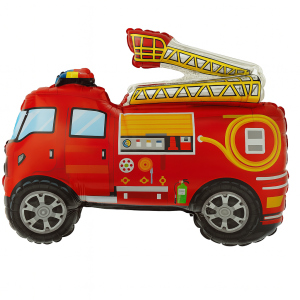 Balon foliowy 3D Wóz Strażacki – 61 x 47 x 39 cm