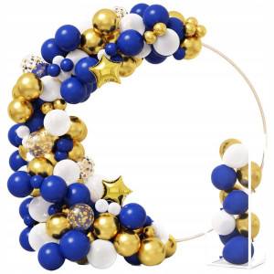 GIRLANDA BALONOWA granatowo złota 154 elementy