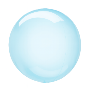 Balon transparentny kula niebieska 45 cm