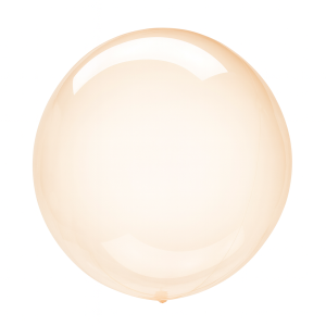 Balon transparentny kula pomarańczowa 45 cm