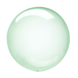 Balon transparentny kula zielona 45 cm