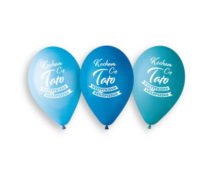 Balony Premium Hel Kocham Cię Tato, 13 cali/ 5 szt.
