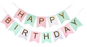Baner Girlanda Urodzinowa Happy Birthday kolorowa 3m