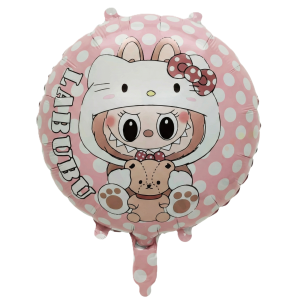 Balon foliowy LABUBU kitty okrągły 45cm
