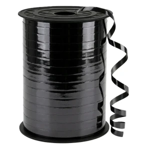 Wstążka do balonów Czarna metaliczna 5mm x 225m