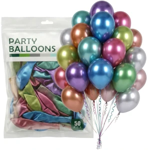 Balony METALICZNE professional MIX korolowe 30cm 50szt.