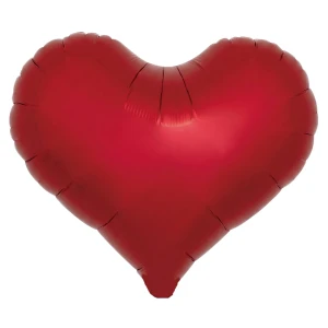 Balon foliowy SERCE czerwone matowe 55x55cm