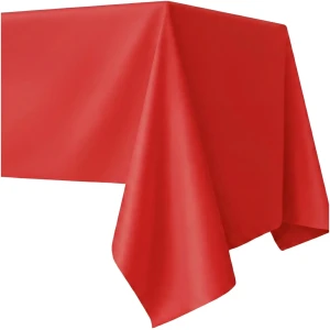 Obrus foliowy jednorazowy czerwony 137 x 274 cm