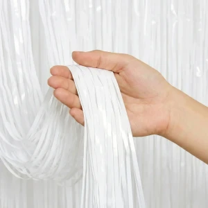 KURTYNA DEKORACYJNA Foliowa Biała White 100x200 cm